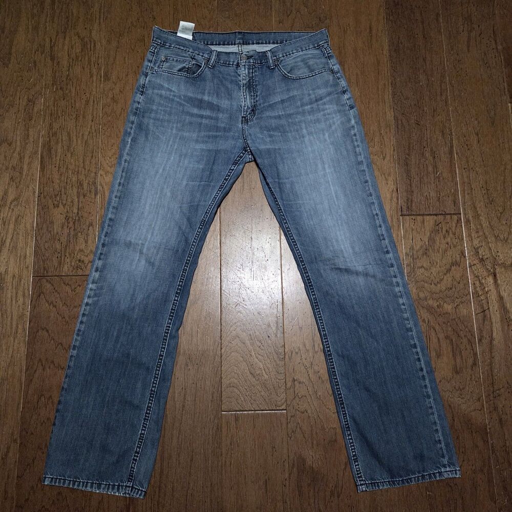 Levi's Men’s 559 Relaxed Straight Jeans Medium Blue 36x36 Distressed